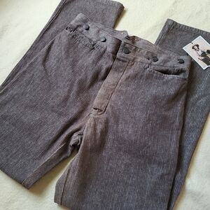 NWT Frontier Clothing WAH Cotton Pants Unisex 34 Cotton Button Fly USA